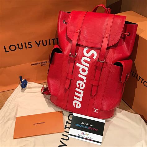 supreme and louis vuitton backpack